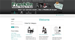 Desktop Screenshot of franklinstamps.com